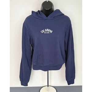 Bella + Canvas Women's Alpha Beta Pullover Fleece Hoodie Navy Size Medium